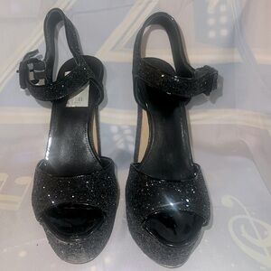 Michael Kors black platform shoes